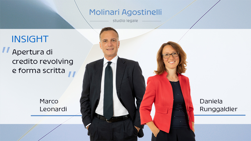 Apertura di credito revolving e forma scritta